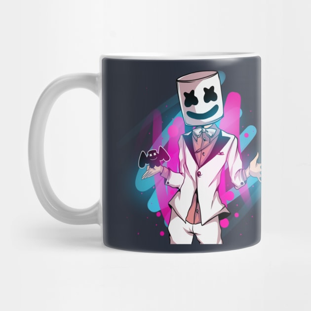 Marshmello Happy Neon Party by DenielHast